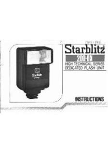 Starblitz 200 DX manual. Camera Instructions.